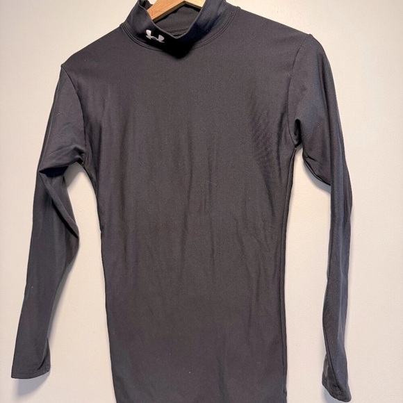 ColdGear® Mock Neck Long Sleeve Small Black - Picture 1 of 5